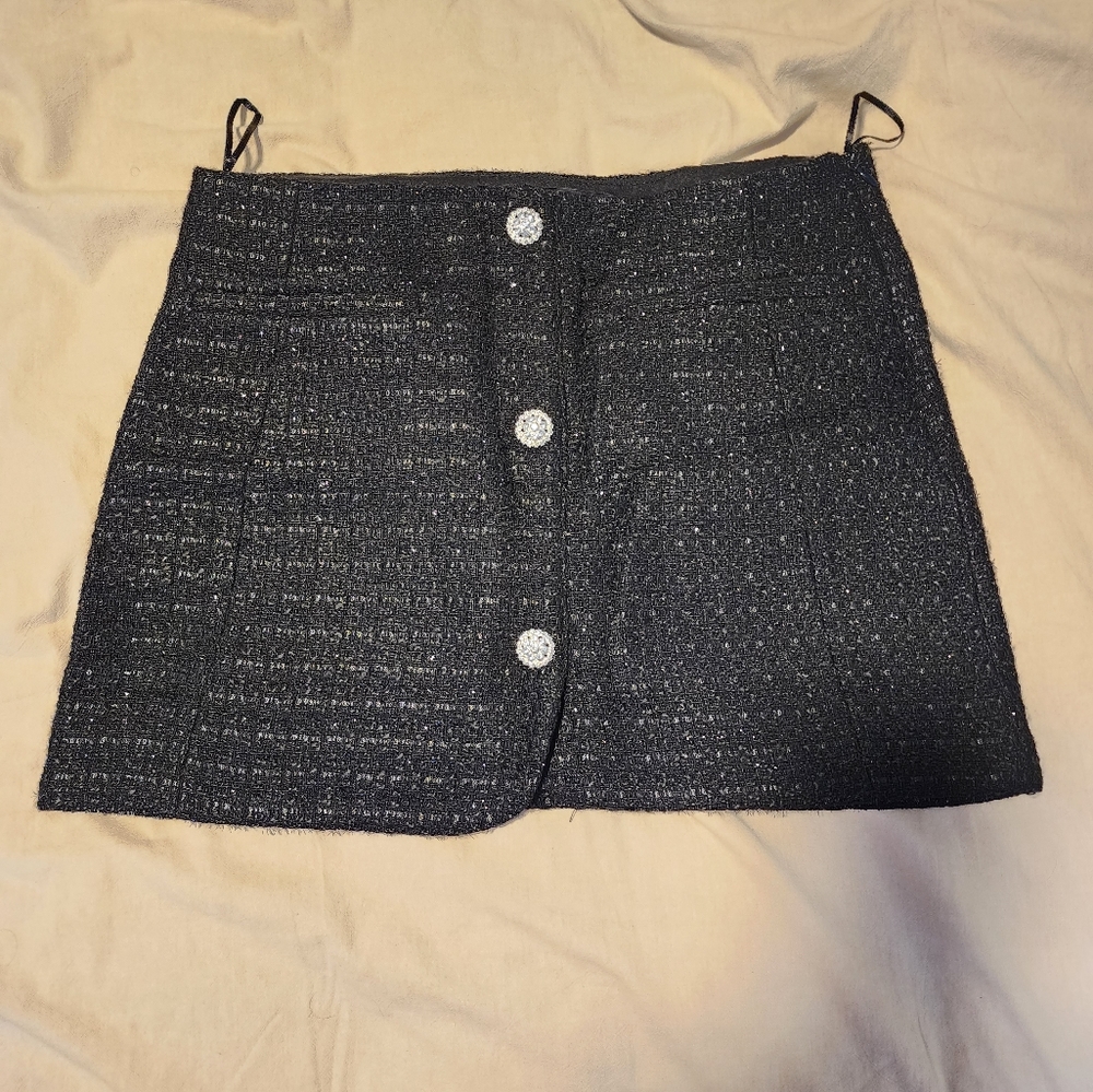 ZARA Mini Skirt - Tweed - Sparkle